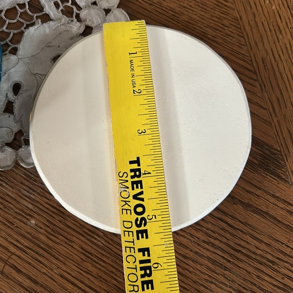 Vintage 70's Lucite Trivet With Seeds Embedded Inside - Picture 3 of 4